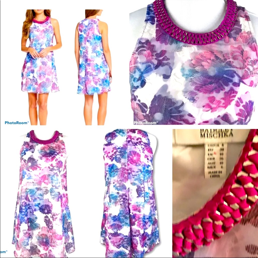 Badgley Mischka floral dress
